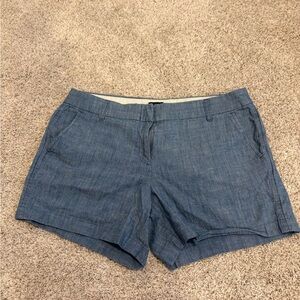 J.Crew Blue Chambray Shorts Size 12